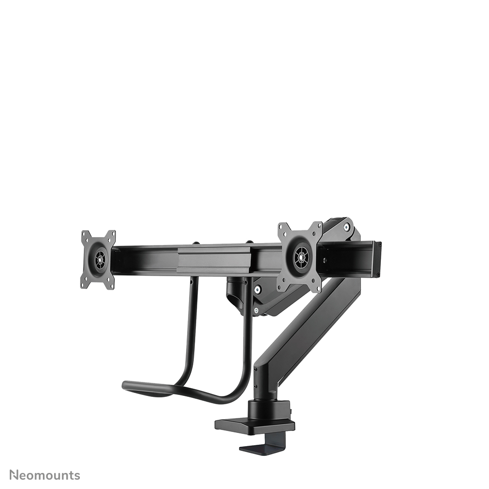 Neomounts NM-D775DXBLACK Brazo de monitor 10-32" - resorte de gas - Topfix - Tope-a-180°